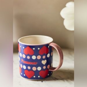 NWT Maeve by Anthropologie Hearts Mug.